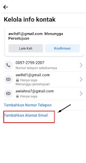 Cara Mengganti Email Facebook Lama Dengan Baru