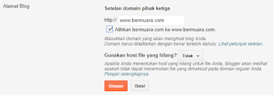 Cara Memasang Custom Domain dari Rumahweb di Blogger Cara Memasang Custom Domain dari Rumahweb di Blogger