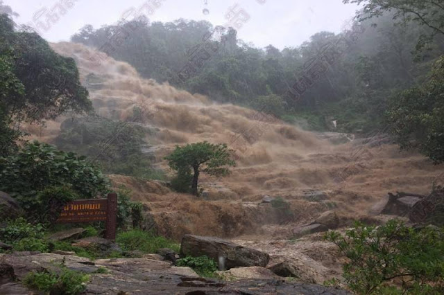 Mae Ya Waterfall during the rainy season