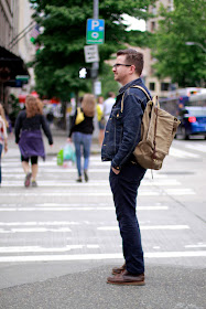 Seattle Street Style Fashion Regis Lacher Denim downtown 