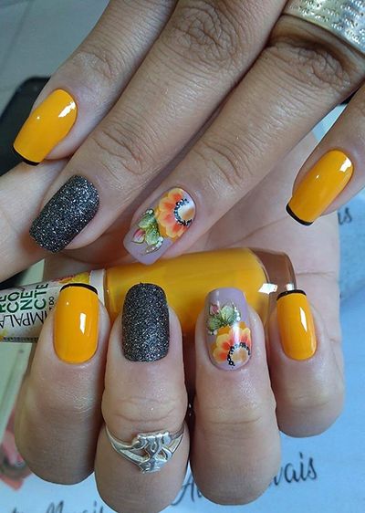 unhas com flores 7