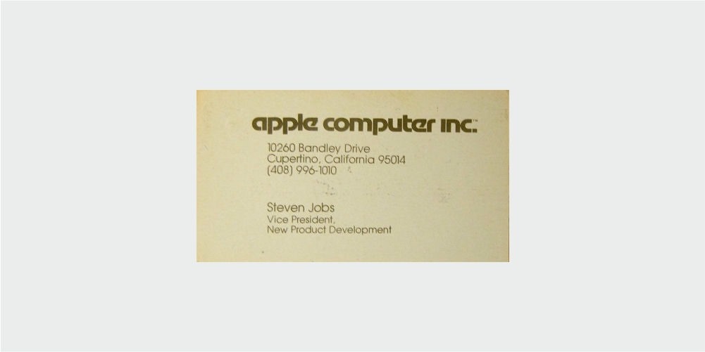 apple business card