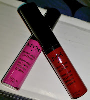 NYX xtreme lip cream review swatches Absolute Red Dolly Girl