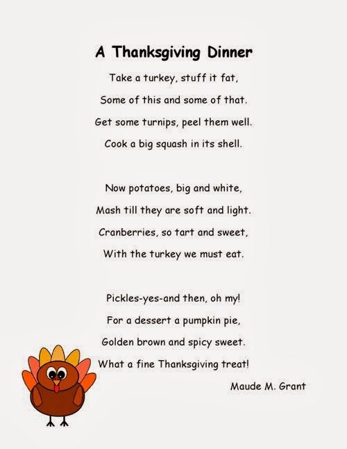 Best Thanksgiving Poems For Kids