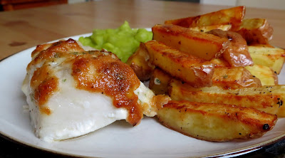 Garlic Herbed Cod & Chips