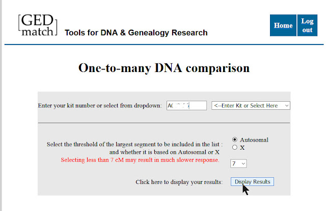 GEDmatch one-to-many