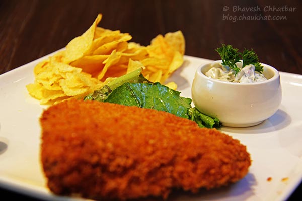 Close-up of Fish and Crisp at Frisco, Koregaon Park, Pune