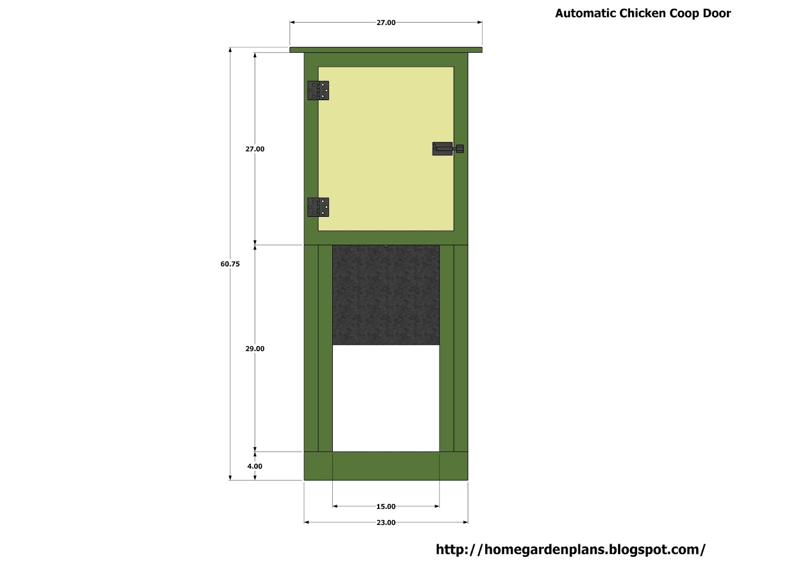 home garden plans: Automatic Chicken Coop Door - Chicken Coop Plans ...