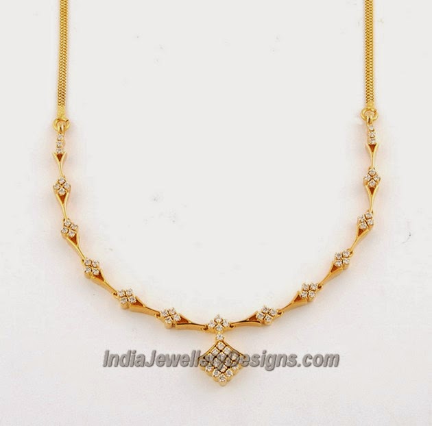 Traditional north Indian diamond necklace | India Jewellery Designs