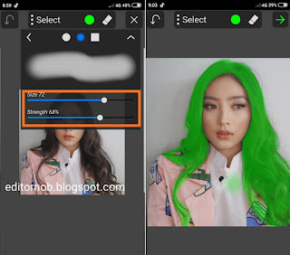 Cara Mengubah Warna  Rambut  Simpel di Android Aplikasi  