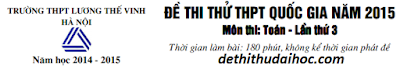 3 de thi thu thpt quoc gia 2015 mon toan ltv