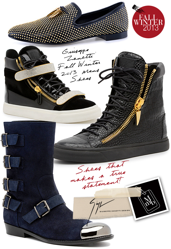 ... : Giuseppe Zanotti Fall Winter 2013 Mens Bags, Shoes And Accessories