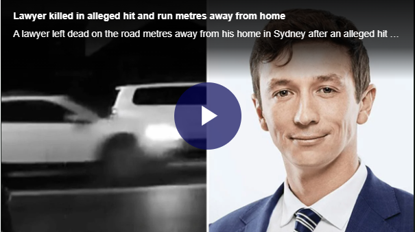 Một luật sư bị bỏ lại trên đường cách nhà anh ta ở Sydney vài mét sau một vụ tông xe rồi bỏ chạy.