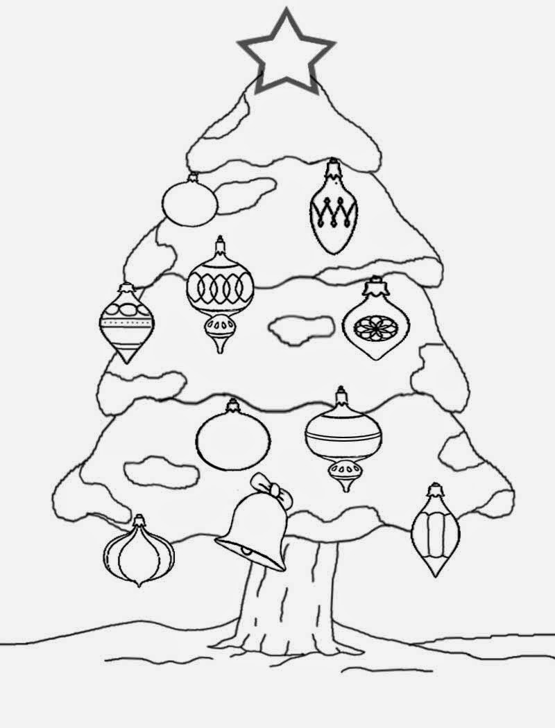 Enjoyable family Christmas decorations outdoor Xmas tree cool drawing ideas for teenagers to color