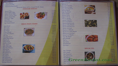 karjat king main course menu