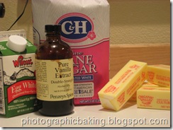 Vanilla butter cream mise en place Vanilla butter cream mise en place