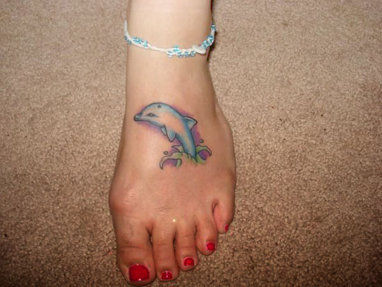 small dolphin tattoo designs for girls