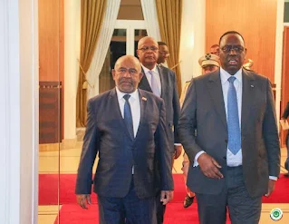 Présidence de l’Union Africaine : Le président Azali reçu par Macky Sall