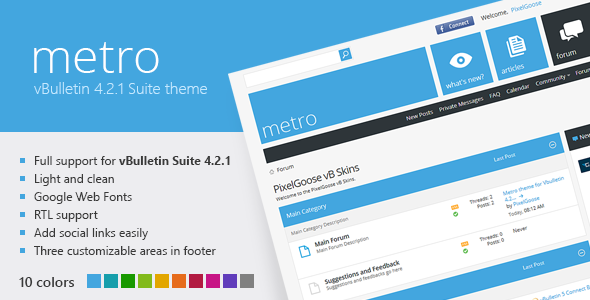 Metro - A Theme for vBulletin 4.2 Suite - vBulletin Forums