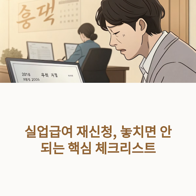 실업급여 재신청 시 주의할 점