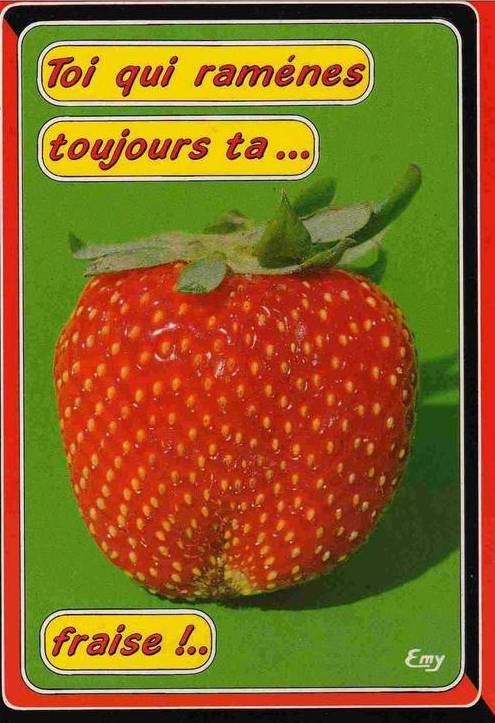 Sticky Strawberry Vintage Postcards