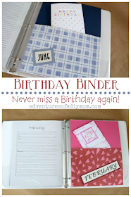 birthday binder - never miss a birthday again