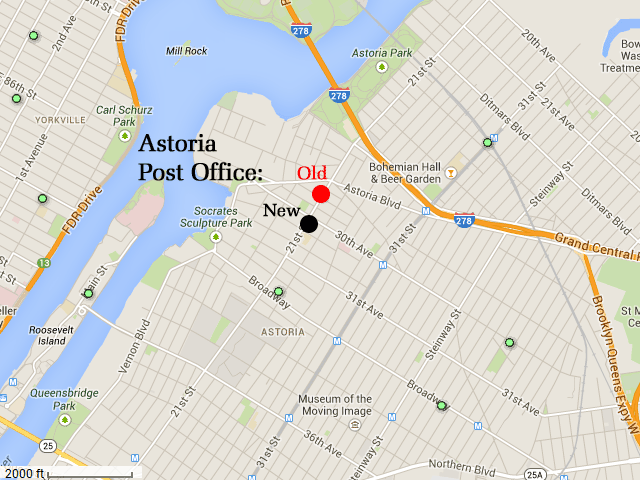 Astoria, NY Postal Map