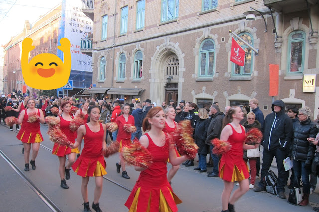 Cortège parade in Gothenburg