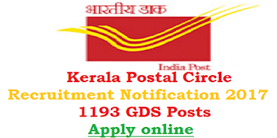 Kerala Postal Circle GDS Recruitment 2017