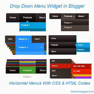 Drop Down Menu Widget in Blogger