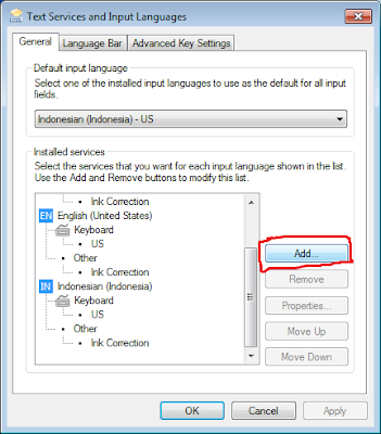 screenshot service and input language
