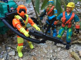 1994 Ice Cream Soldier, Flamethrower, 1993 Mirage, Mega Marines, Outback, Eco Warriors, Mud Buster