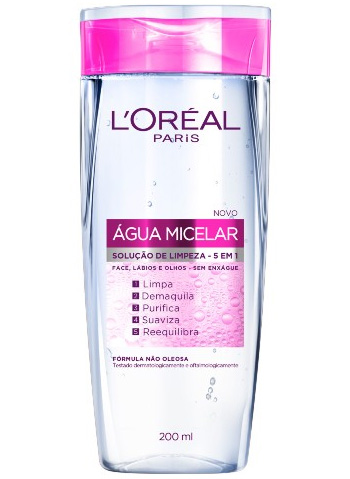 Água Micelar solução de limpeza para face lábios e olhos da L'Oréal