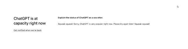 How to fix the 'Chat GPT at capacity' error' from ChatGPT