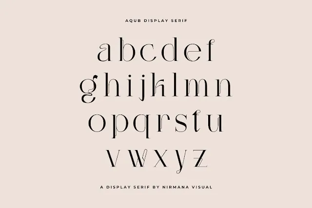 Aqub Serif Font
