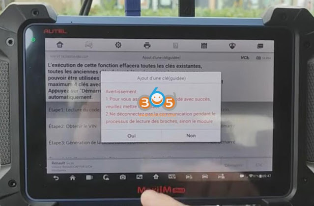 Autel adds Renault Captur II 2019-  key 5
