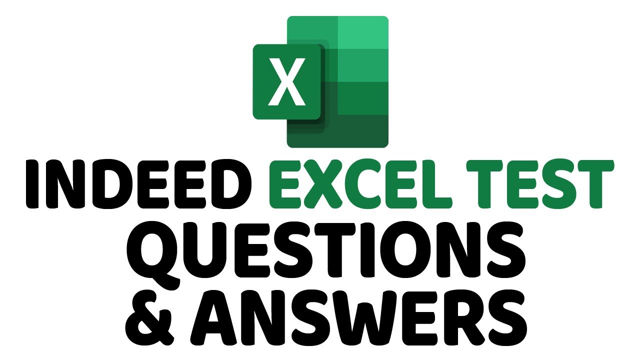Indeed Excel Assessment Test Answers
