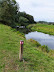 Looking back to the point where Morley Castle originally sat on the banks of the river