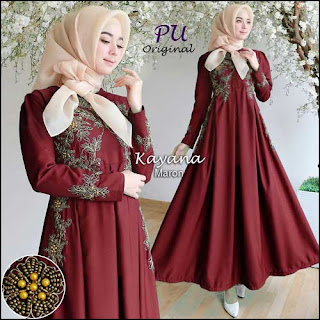 Baju Gamis Ukuran Kecil KAYANA MAXI Bahan Baloteli