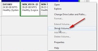 Cara membuat partisi hardisk di windows 7