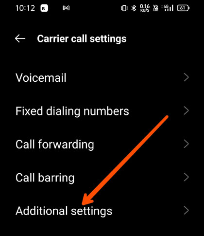 Additional Settings for call waiting