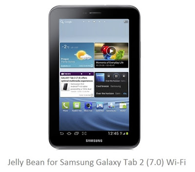 Download Jelly Bean for Galaxy Tab 2 7.0 Wi-Fi