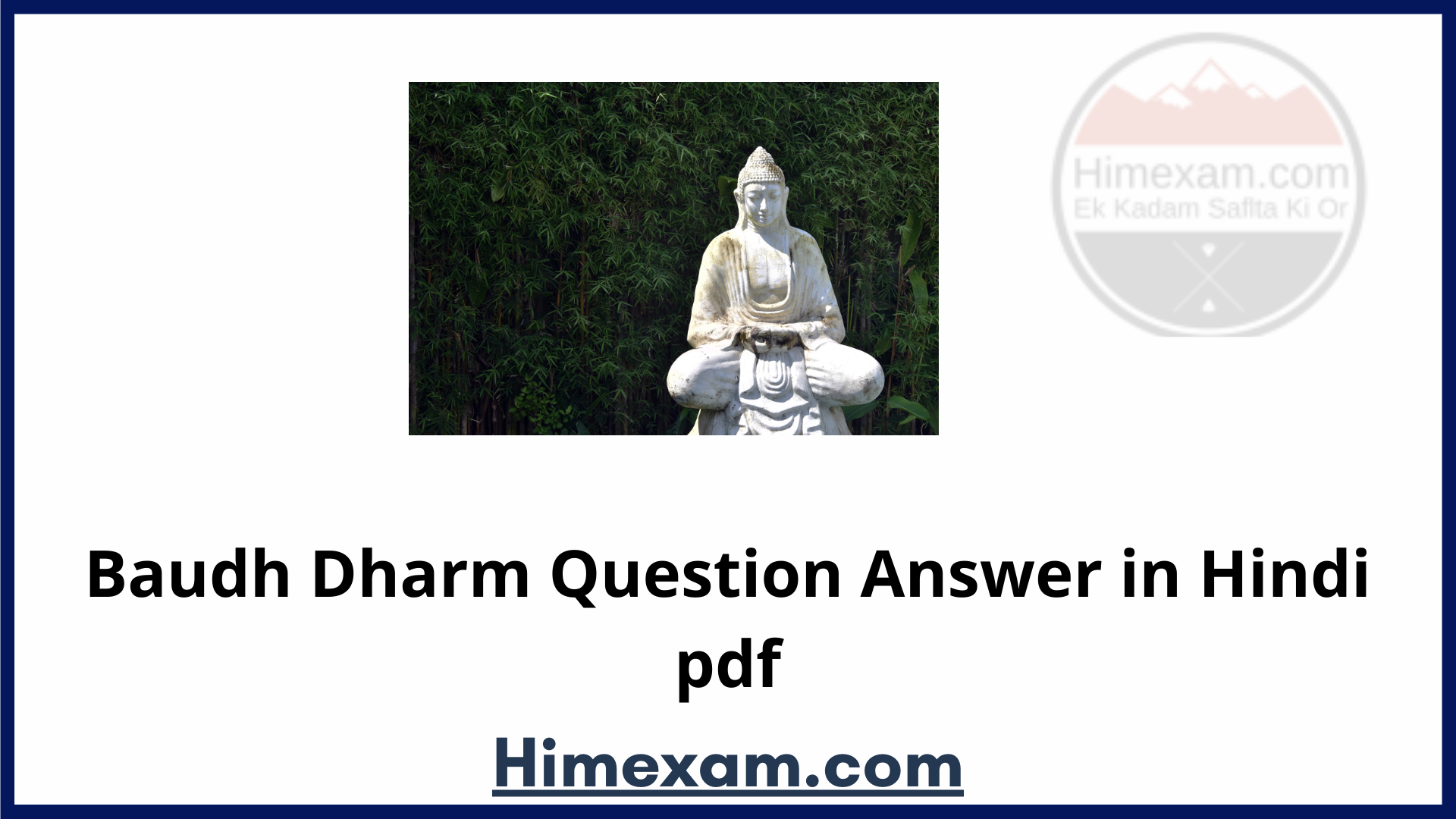 Baudh Dharm Question Answer in Hindi pdf