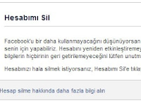 Facebook Hesap Silme - Facebook Hesap Kapatma