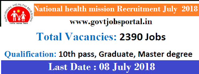 nrhm recruitment 2018