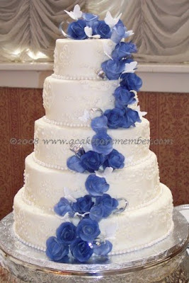 white wedding cake