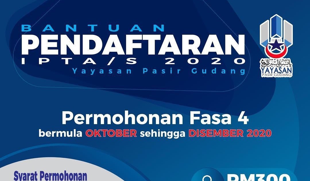 Bantuan Pendaftaran Ipta S 2020 Yayasan Pasir Gudang