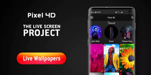 تحميل Pixel 4D Live Wallpapers APK