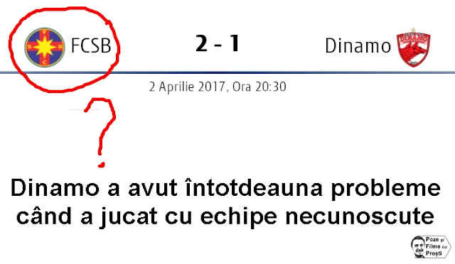 Dinamo a pierdut cu FCSB