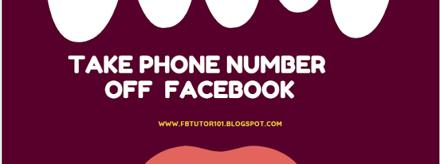 How To Take Your Phone Number Off Facebook